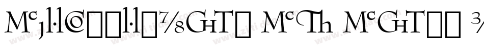 BernhardMod BT Bold Italic字体转换